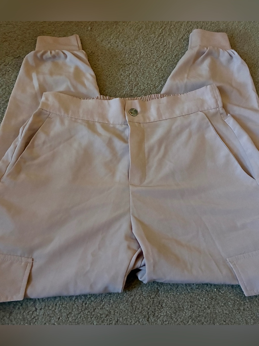 Mauve Zara Jogger Style Trousers